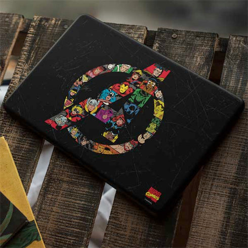 Marvel Classic Comics Avengers Logo Google Pixelbook Go Skin